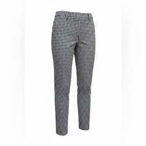 Ann Taylor Black and White Checkered Capris